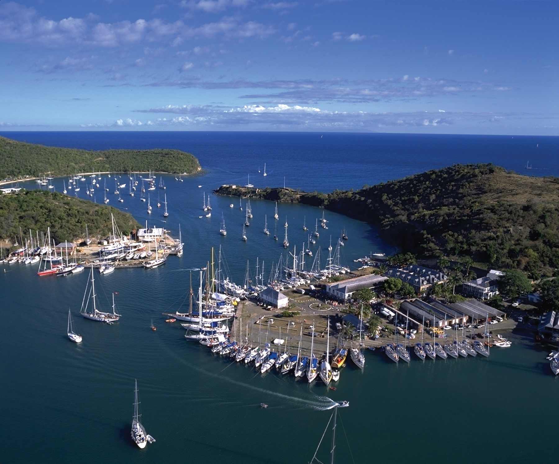 Aerial view of English Harbour